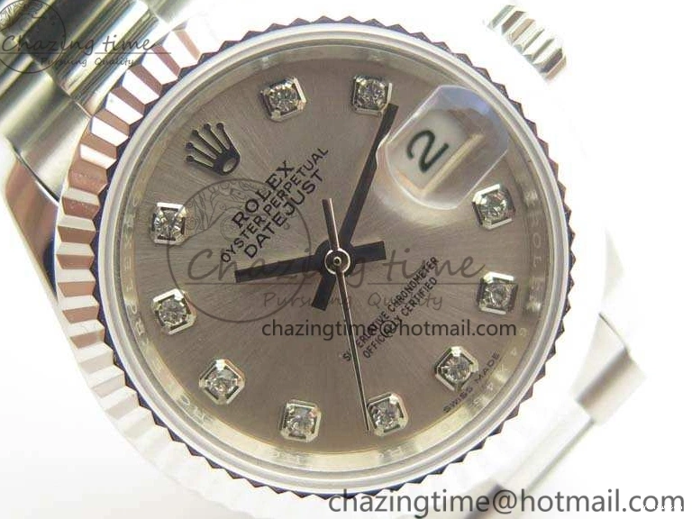 Silver SS DateJust Dial Edition BP Maker 28mm SS Best Diam ETA2671 On Bracelet 0116